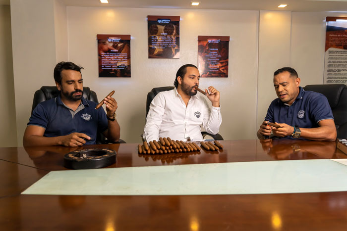 Alfonso Reinoso, Ram Rodriguez, Juan Francisco Almone Rodriguez, Tabacalera El Artista | Photo by Photography by Juan Carlos Fondeur