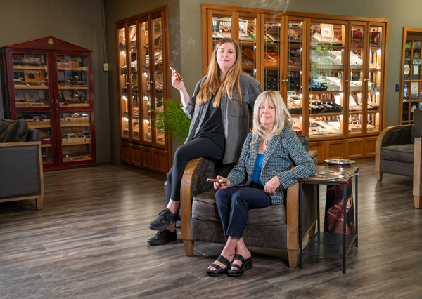 Squire Cigars's Kim and Linda Squires  | Photo by Julie Hughes