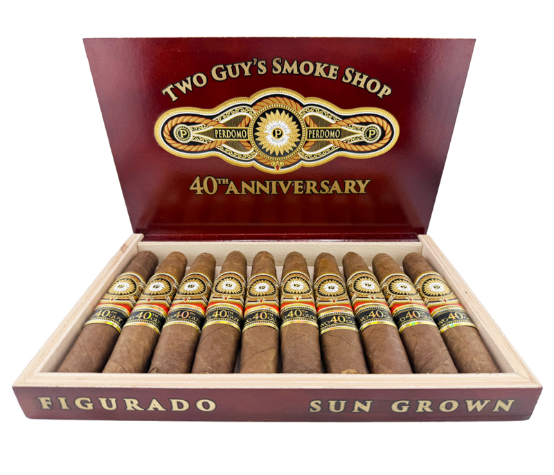 Two Guys Smoke Shop 40th Anniversary Perdomo Sun Grown Figured