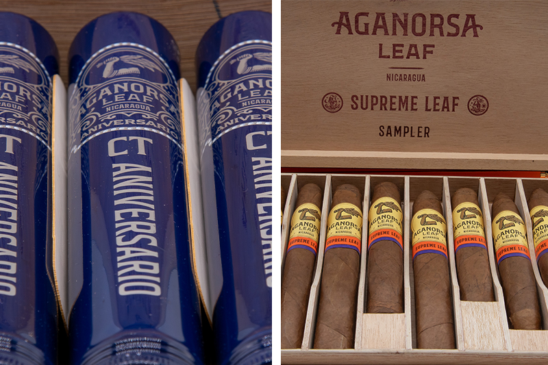 Aganorsa Leaf | Aniversario Connecticut Tubo, Supreme Leaf Sampler