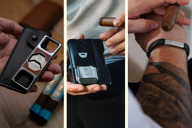 Les Fines Lames | The PUNCH BRACELET Rubber, La GUILLOTINE Vanguard and Le TAG Card Holde